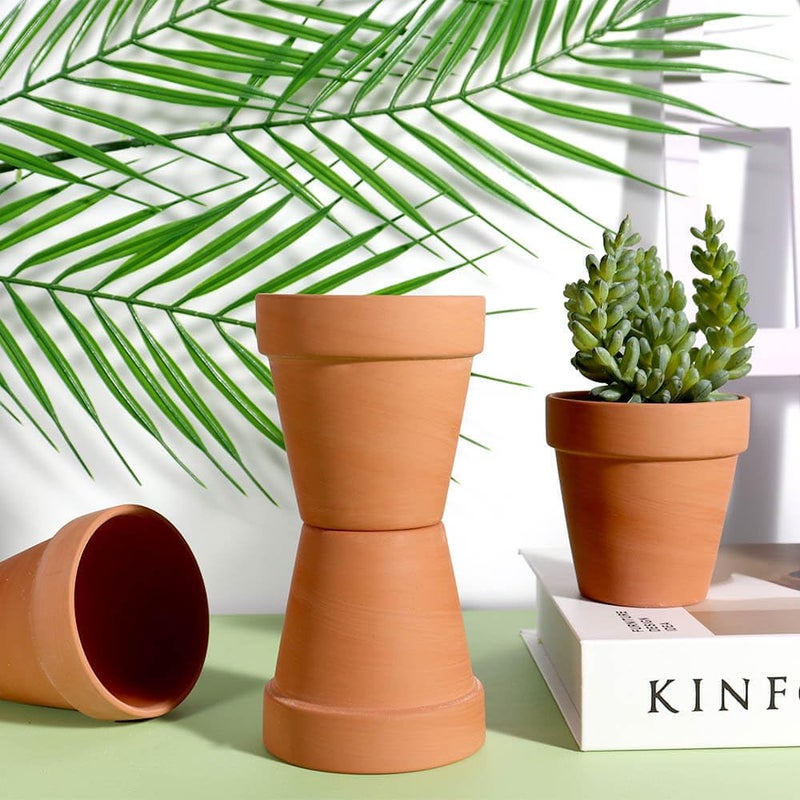 vensovo 3 inch Terracotta Clay Pots for Plants with Saucer - 12 Pack Small Terra Cotta Planter Great for Garden Windowsill Indoor & Outdoor Wedding Favors Gifts - Image 5